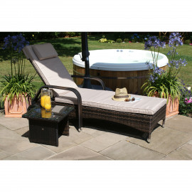 Florida Sunlounger Set / Brown