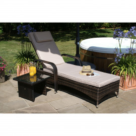 Florida Sunlounger Set / Brown