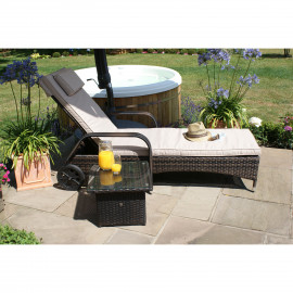 Florida Sunlounger Set / Brown