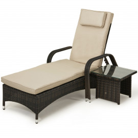 Florida Sunlounger Set / Brown