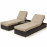 Orlando Sunlounger Set / Brown