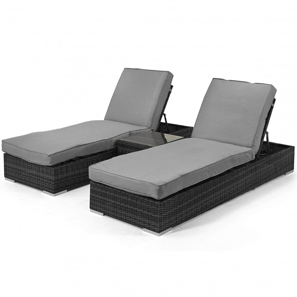 Orlando Sunlounger Set / Grey Orlando Sunlounger Set / Grey