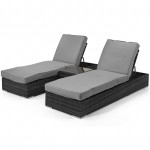 Orlando Sunlounger Set / Grey Orlando Sunlounger Set / Grey