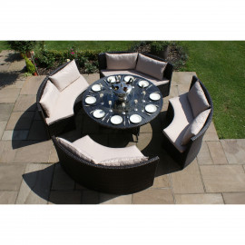 Dallas Sofa Set / Brown Dallas Sofa Set / Brown