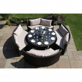 Dallas Sofa Set / Brown Dallas Sofa Set / Brown