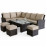 Kingston Corner Dining Set with Rising Table / Brown