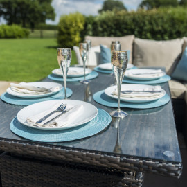 Kingston Corner Dining Set with Rising Table / Brown Kingston Corner Dining Set with Rising Table / Brown