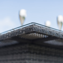 Kingston Corner Dining Set with Rising Table / Grey Kingston Corner Dining Set with Rising Table / Grey