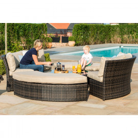 Chelsea Lifestyle Suite with Glass Table / Brown Chelsea Lifestyle Suite with Glass Table / Brown