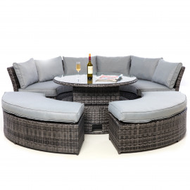 Chelsea Lifestyle Suite with Glass Table / Grey Chelsea Lifestyle Suite with Glass Table / Grey