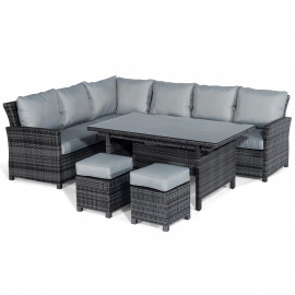 Extending Kingston Corner Dining Set / Grey Extending Kingston Corner Dining Set / Grey