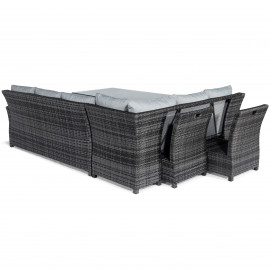 Extending Kingston Corner Dining Set / Grey Extending Kingston Corner Dining Set / Grey