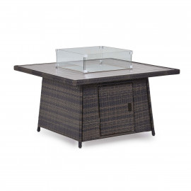 Kingston Corner Deluxe with Fire Pit / Brown Kingston Corner Deluxe with Fire Pit / Brown