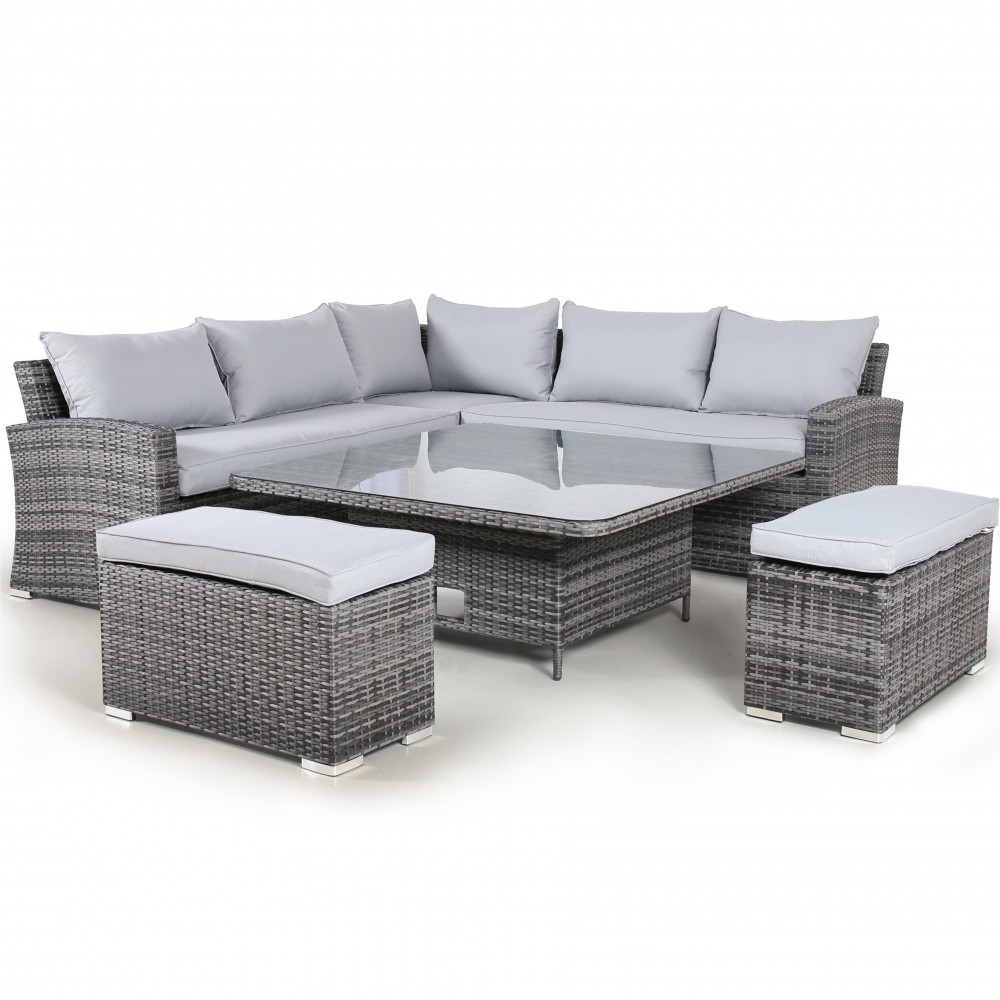 Kingston Corner Deluxe with Rising Table / Grey Kingston Corner Deluxe with Rising Table / Grey