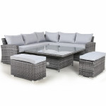 Kingston Corner Deluxe with Rising Table / Grey Kingston Corner Deluxe with Rising Table / Grey
