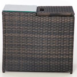 Ice Bucket Side Table / Brown