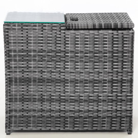 Ice Bucket Side Table / Grey