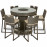 6 Seat Bar Set with Ice Bucket / Brown