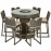 6 Seat Bar Set with Ice Bucket / Brown