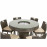 6 Seat Bar Set with Ice Bucket / Brown