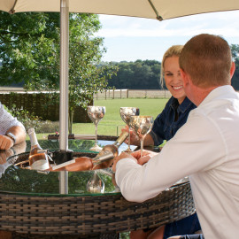 6 Seat Bar Set with Ice Bucket / Brown 6 Seat Bar Set with Ice Bucket / Brown