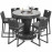 6 Seat Bar Set with Ice Bucket / Grey