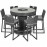 6 Seat Bar Set with Ice Bucket / Grey