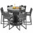 6 Seat Bar Set with Ice Bucket / Grey