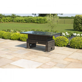 Rising Table with Ice Bucket / Brown