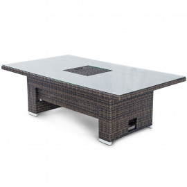 Rising Table with Ice Bucket / Brown