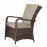 FLORENCE Pair of Dining Chairs Brown