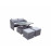 GEMMA Compact Sofa Set in Grey