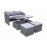 GEMMA Compact Sofa Set in Grey