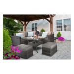 GEORGIA Corner Dining Set Grey GEORGIA Corner Dining Set Grey