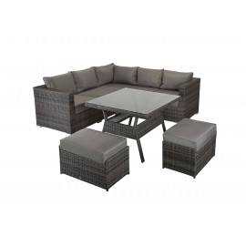 GEORGIA Corner Dining Set Grey GEORGIA Corner Dining Set Grey