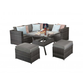 GEORGIA Corner Dining Set Grey GEORGIA Corner Dining Set Grey