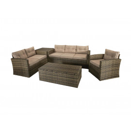 HOLLY Sofa Set in mixed brown HOLLY Sofa Set in mixed brown