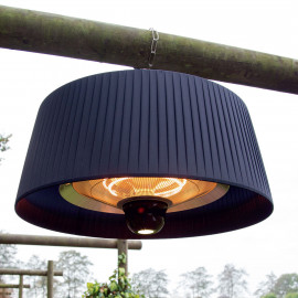 1800W Lyra Hanging Electric Patio Heater / Charcoal