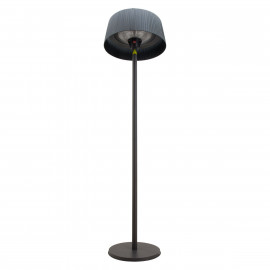 2100W Lyra Freestanding Electric Patio Heater / Charcoal