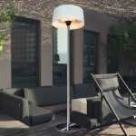 2100W Lyra Freestanding Electric Patio Heater / White 2100W Lyra Freestanding Electric Patio Heater / White