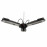 2000W Vulcan Parasol Tri Electric Patio Heater