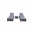 JESSICA Pair of Sun loungers Grey