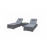 JESSICA Pair of Sun loungers Grey