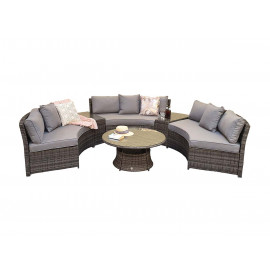 JULIET Half Moon Sofa Set Grey JULIET Half Moon Sofa Set Grey