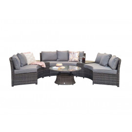 JULIET Half Moon Sofa Set Grey JULIET Half Moon Sofa Set Grey