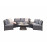 JULIET Half Moon Sofa Set Grey