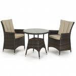 LA 2 Seat Bistro Set / Brown LA 2 Seat Bistro Set / Brown