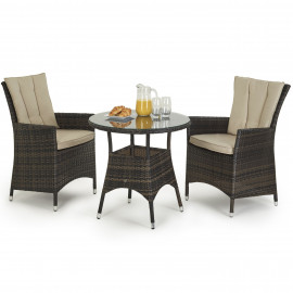 LA 2 Seat Bistro Set / Brown LA 2 Seat Bistro Set / Brown