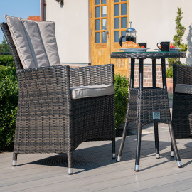 LA 2 Seat Bistro Set / Brown LA 2 Seat Bistro Set / Brown