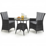 LA 2 Seat Bistro Set / Grey LA 2 Seat Bistro Set / Grey